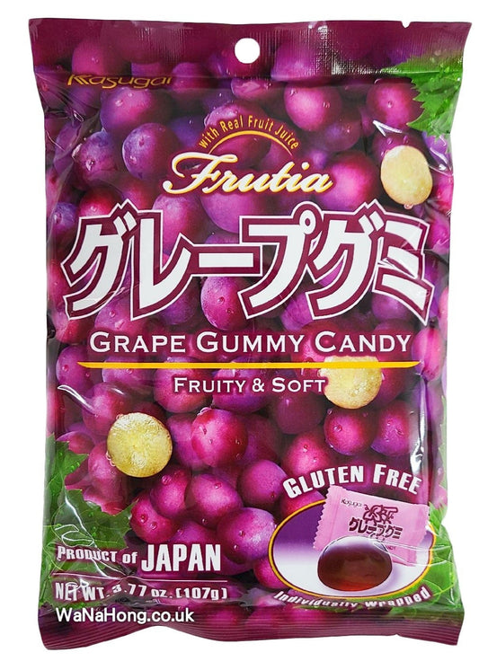 Kasugai 100 Fruits Gummy - Grapes 108g/春日井 紫葡萄味軟糖 108g