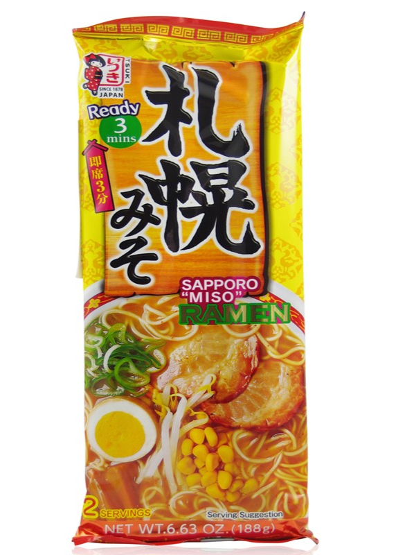 Itsuki Sappro Miso Ramen 188g/五木 札幌味噌拉麵 2人份