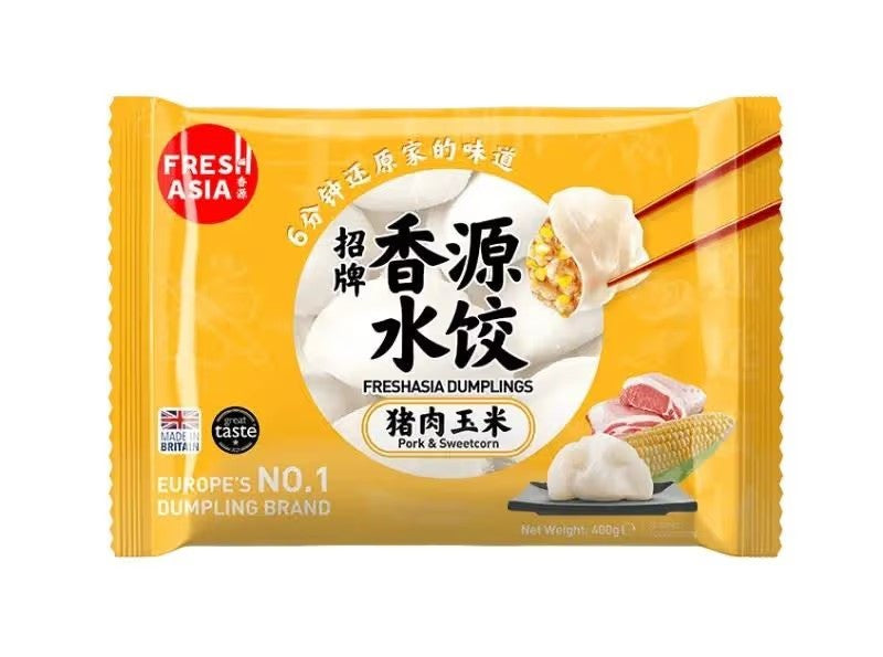 Fresh Asia Dumplings - Pork & Sweetcorn 400g/香源猪肉玉米餃 400g