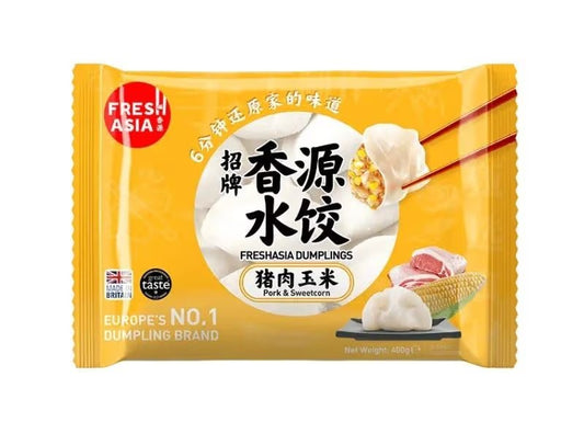Fresh Asia Dumplings - Pork & Sweetcorn 400g/香源猪肉玉米餃 400g