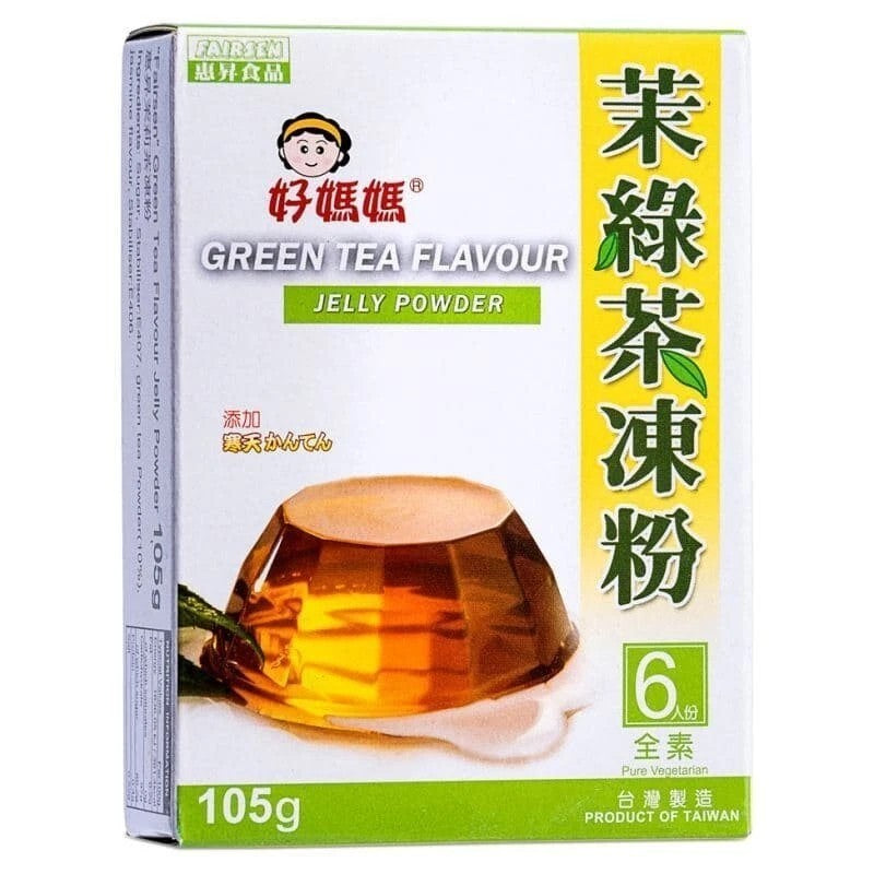 Fairsen Green Tea Flavour Pudding Powder 105g/台灣 惠昇 茉綠茶凍粉 啫喱粉 105g