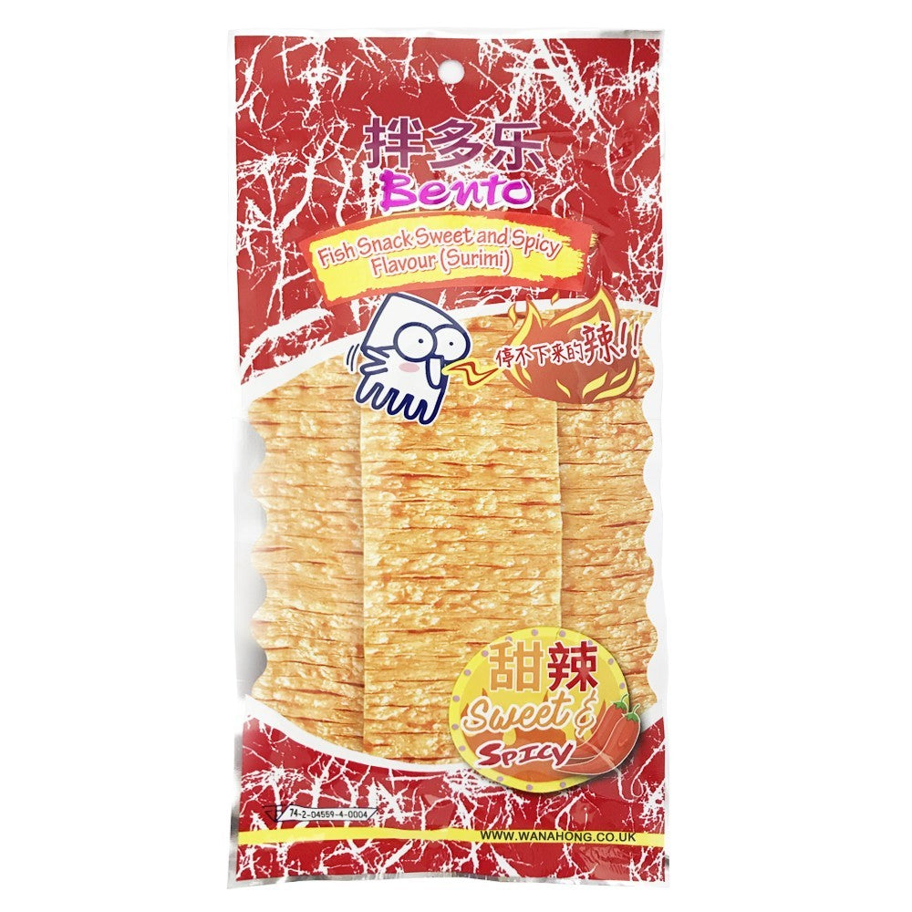 Bento Fish Snack (Sweet & Spicy) 20g/泰國 Bento 魷魚片小食 (紅標 – 甜辣) 20g