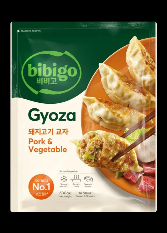 Bibigo Pork & Vege Gyoza 600g/必品閣豬肉素菜煎餃 600g