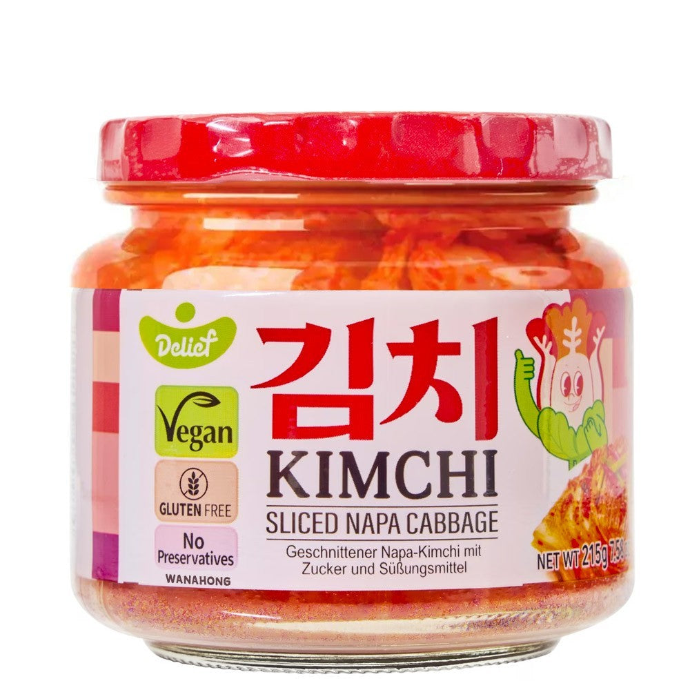 DELIEF Sliced Napa Cabbage Kimchi (Jar) 215g/慶南堂 韓國泡菜 (瓶裝) 215g