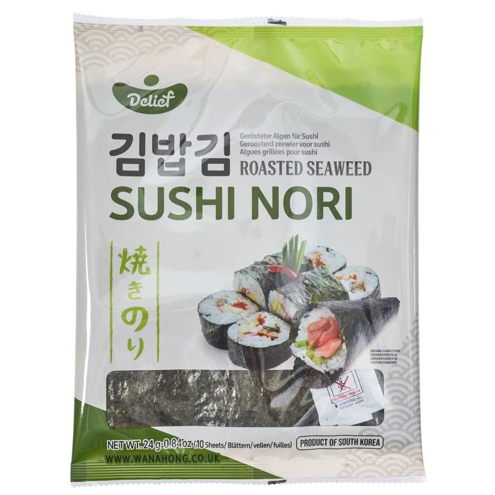 DELIEF Sushi Seaweed Nori (10 sheets) 24g/慶南堂 韓國產 壽司紫菜 (10片) 24G