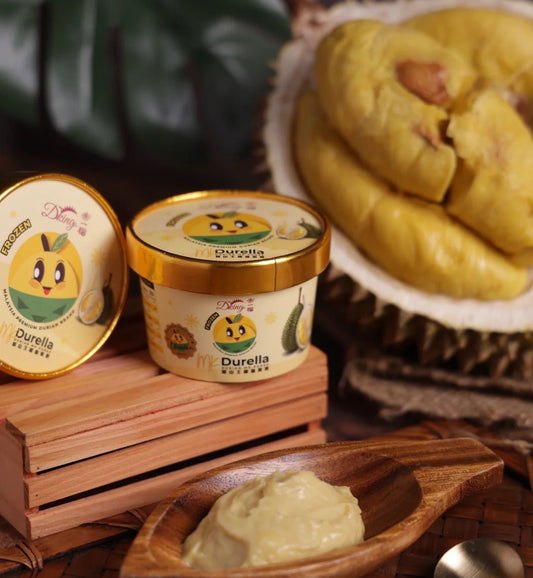 Malaysia DKing Premium D197 Musang King 99.7% Durian Puree Cup (80g)/馬來西亞 DKing 國宴級 D197 貓山王 99.7% 榴槤果蓉杯 (80g)
