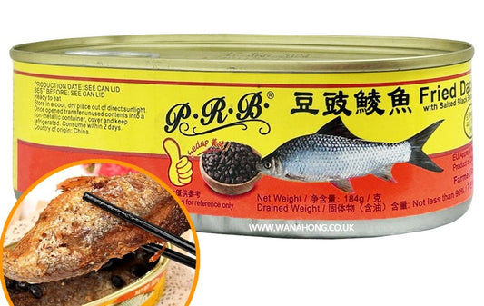 PRB Fried Dace Black Beans 184g/ 珠江橋牌 豆豉鯪魚 184g