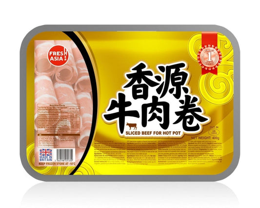 Fresh Asia Sliced Beef for Hot Pot 400g/香源牛肉片400g