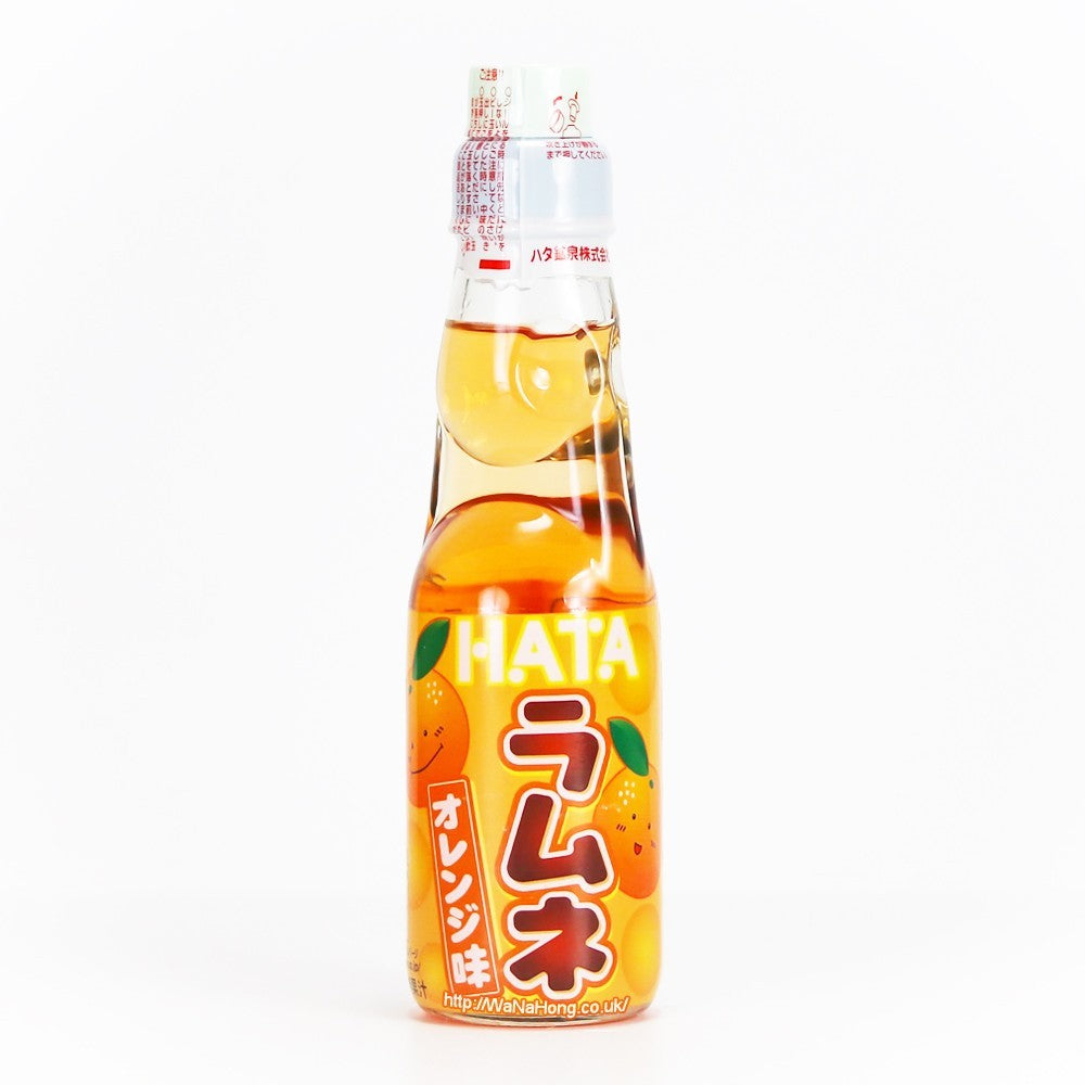 Hatakosen Bottle Ramune – Orange 200mL Hatakosen/日本波子彈珠汽水 (柑橘味) 200mL