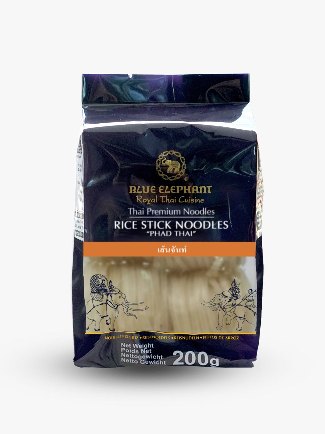 Blue Elephant Phad Thai Rice Noodles (50g x 4 rolls)/藍大象金邊粉 (50g x 4)