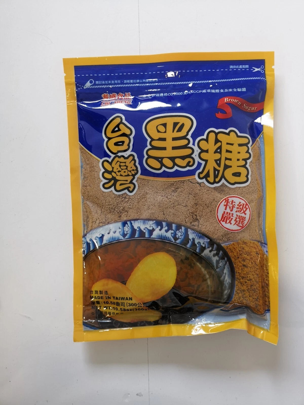 Taiwan Chi Sheng Brown Sugar 300g/台灣 耆盛 特級嚴選 黑糖(甘蔗原糖)300g