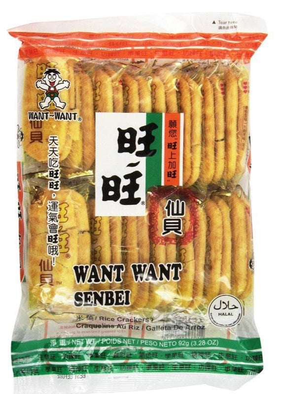 Want Want Senbei Rice Cracker (Large Pack) 112g/旺旺 仙貝 (大包裝) 112g