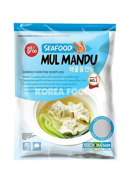 Allgroo Seafood Mul Mandu (Wonton For Soup) 540g/海鮮餛飩湯 540g