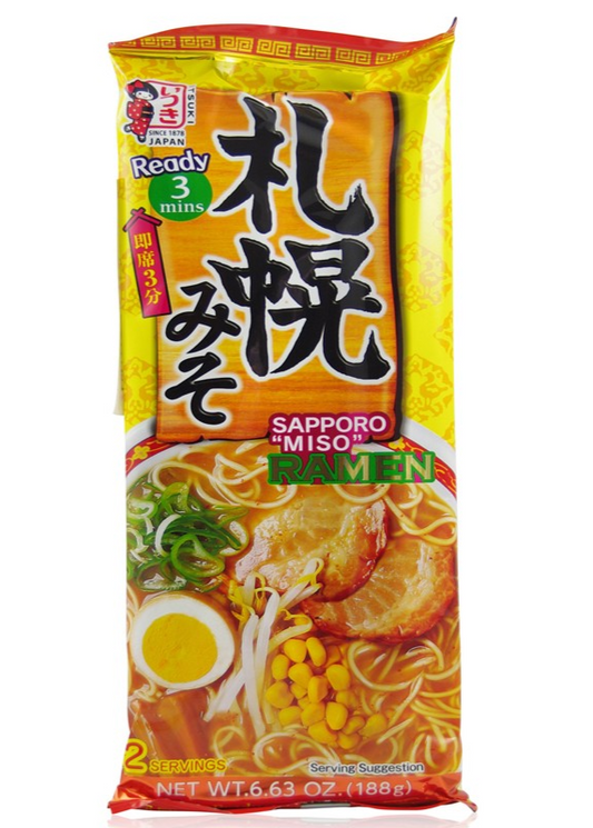 Itsuki Sappro Miso Ramen 188g/五木 札幌味噌拉麵 2人份