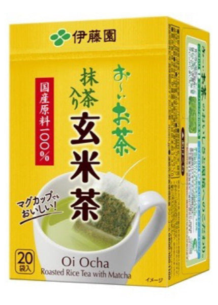 ITOEN- Roasted Rice Tea With Matcha (20 Sachets)/伊藤園- 玄米茶包 (20小包)