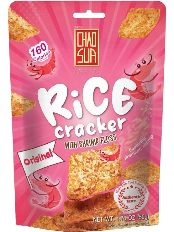 Chao Sua- Bite Sized Rice Cracker [Shrimp Floss] 50g/Chao Sua  一口米餅 [蝦鬆] 50g