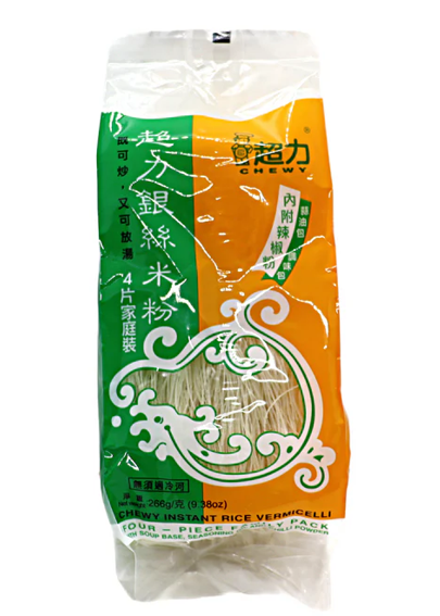 Chewy Instant Rice Vermicelli Family Pack 266g / 超力銀絲米粉家庭裝 266g