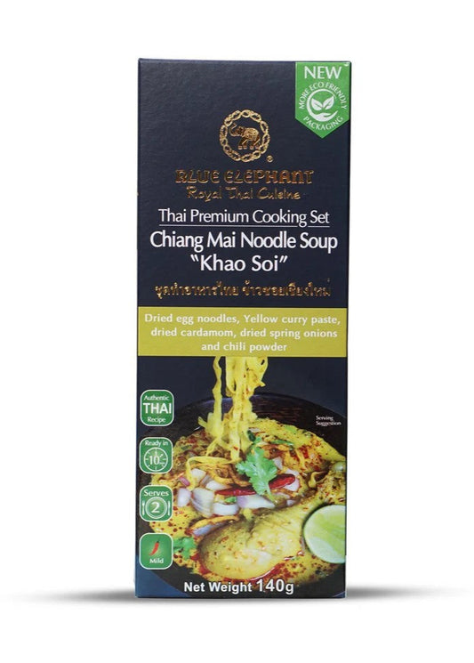 Chiang Mai Noodles Cooking Set 140g/藍大象牌清邁河粉套裝 140g
