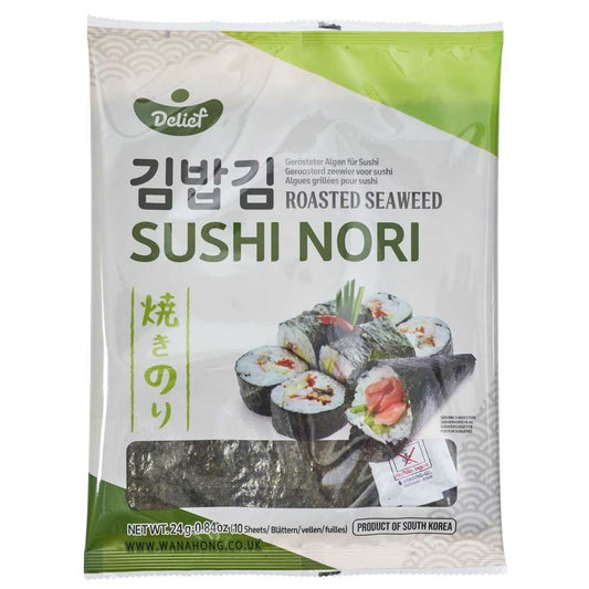 DELIEF Sushi Seaweed Nori (10 sheets) 24g/慶南堂 韓國產 壽司紫菜 (10片) 24G