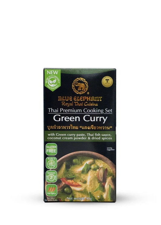 Green Curry Cooking Set 95g/藍大象牌青咖哩套裝 95g