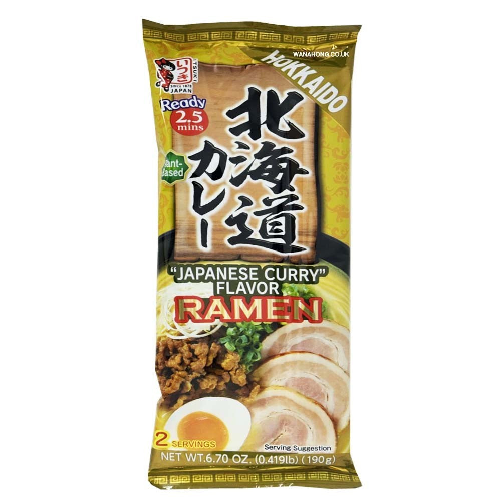 Itsuki Hokkaido Curry Ramen 190g/五木 北海道 日式咖哩拉麵 190g