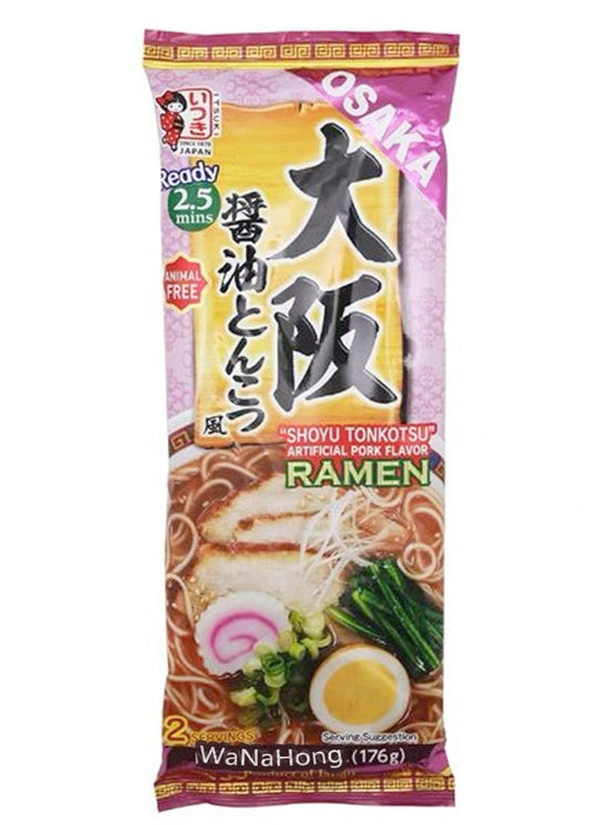 Itsuki Osaka Shoyu Tonkotsu Ramen 176G/五木 大阪 醬油豬骨拉麵 2人份