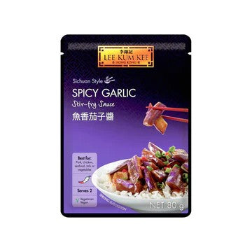LKK Spicy Garlic Stir-Fry Sauce 80g/李錦記魚香茄子醬便利装 80g