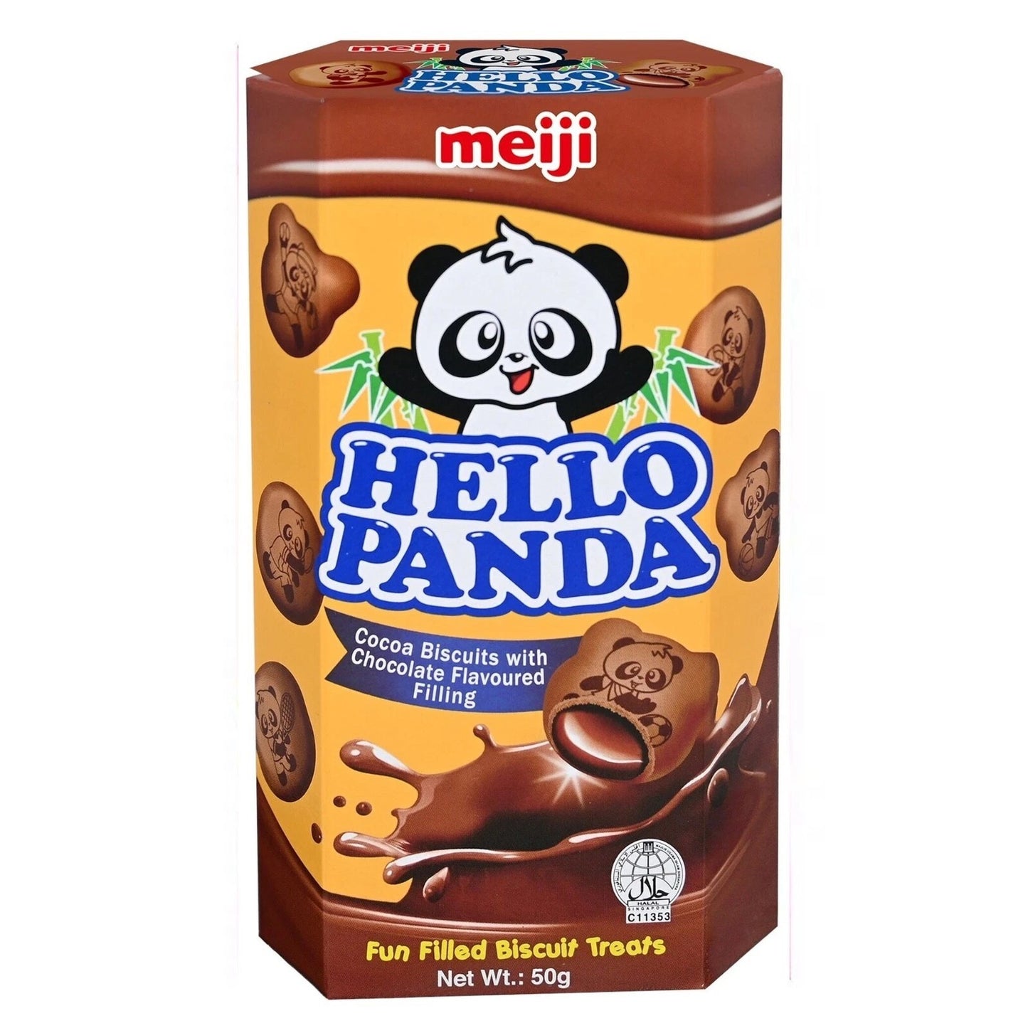 Meiji Hello Panda Double Chocolate Biscuits 50g