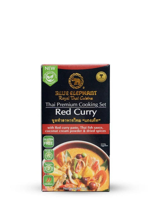 Red Curry Cooking Set 95g/藍大象牌紅咖哩套裝95g