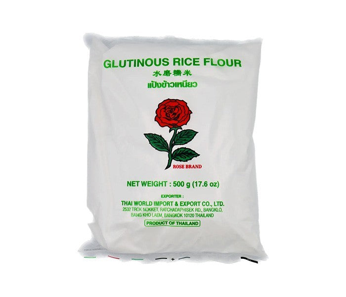 Rose Brand Glutinous Rice Flou 500g/玫瑰 水磨糯米粉 500g