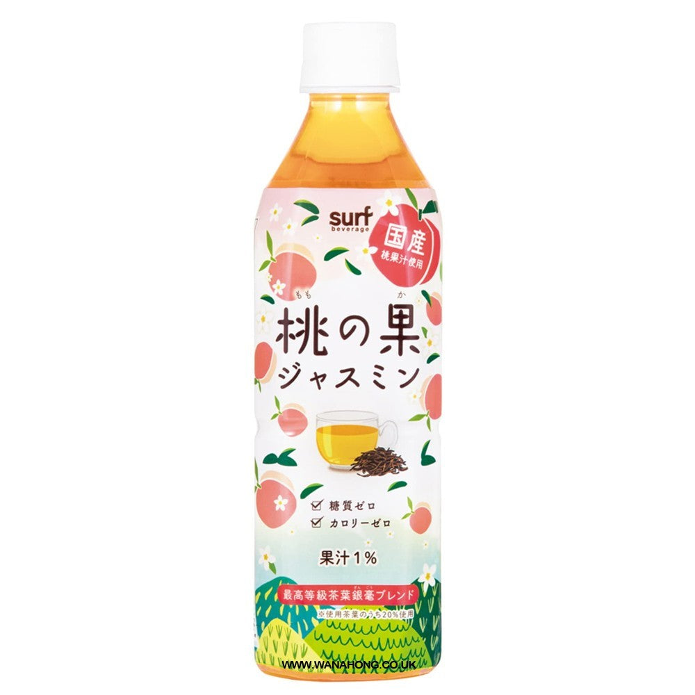 SURF Peach and Jasmine Tea 500mL/日本SURF 白桃茉莉果茶 500mL