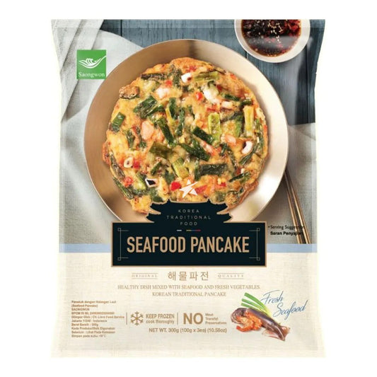 Saongwon Seafood Pancake (100g3 Pieces) 300g/司饔院韓式海鮮煎餅 (100g3 Pieces) 300g