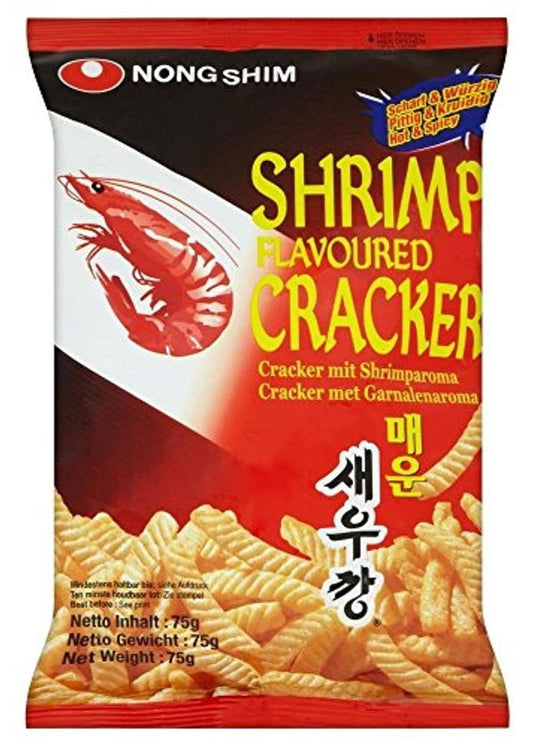 Nongshim Shrimp Cracker Hot 75g/農心蝦條-辣味