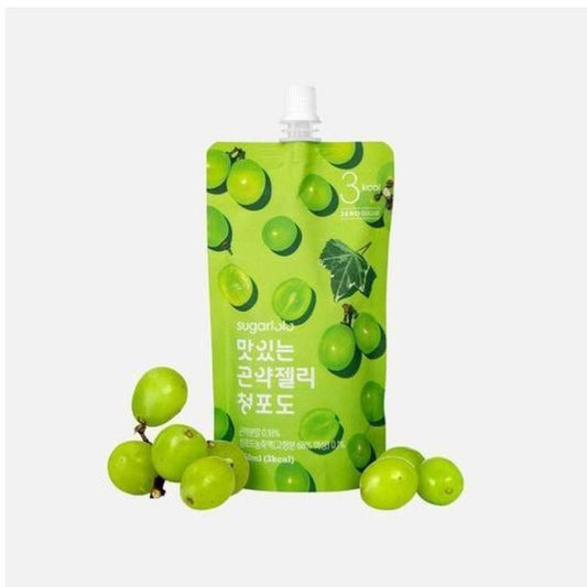Sugarlolo Konjac Jelly (Green Grape Flavour) 150g/Sugarlolo 袋裝低卡 蒟蒻飲品 (青葡萄味) 150g 
