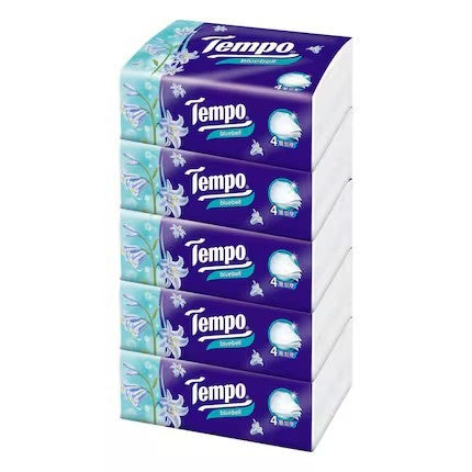 Tempo Softpack Tissue (4 Layers) [Pack of 5] /Tempo 抽取式面紙 [原味] (5包裝)