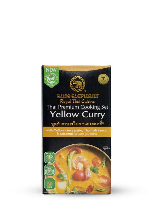 Yellow Curry Cooking Set 95g/藍大象牌黃咖哩套裝 95g