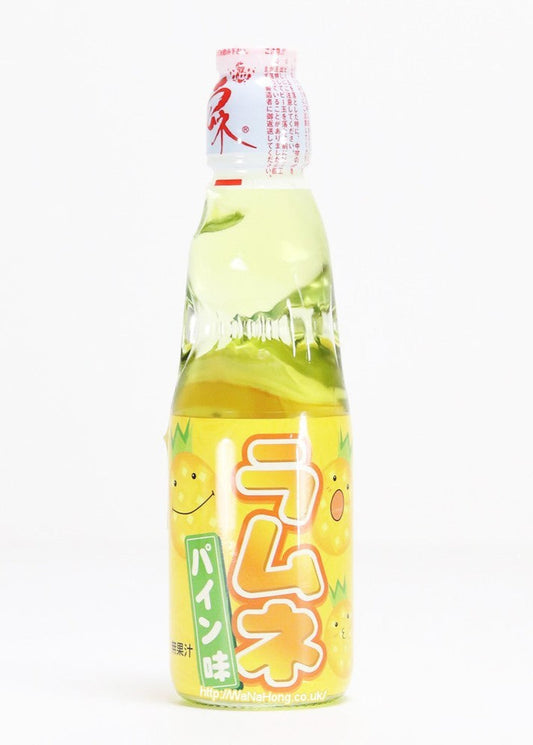 Hatakosen Bottle Ramune – Pineapple 200mL
